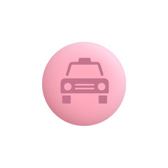 Fototapeta na wymiar Taxicab - Modern App Button