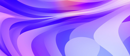 Abstract background with colorful gradient. Vibrant graphic wallpaper with stripes design. Fluid 2D illustration of modern movement.