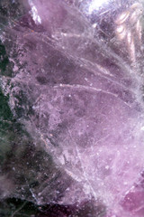 Close Up of a Healing Crystal Shiny Gemstone in Pink