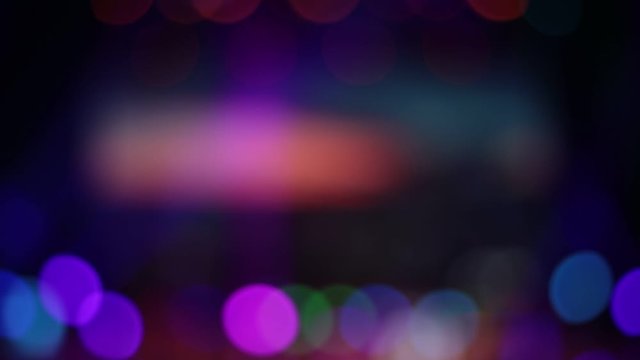 Video, blur texture and defocus for design, concert hall and stage light during a show program.