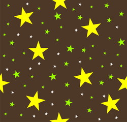 Seamlessbrown background with stars 