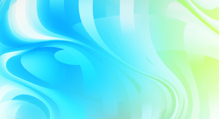 Fluid abstract background with colorful gradient. 2D illustration of modern movement.