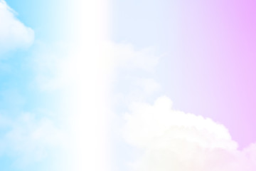 Blue sky white cloud white background. Beautiful sky and clouds in the afternoon.