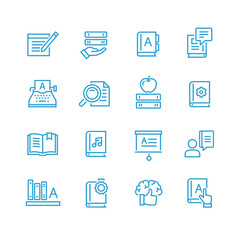 Vector illustration of education icons set