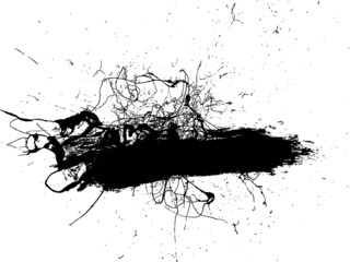 Grunge Brush Strokes Banner Background