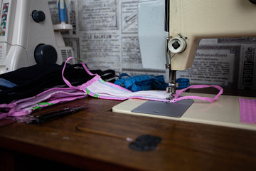 we sew a medical mask ourselves