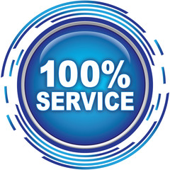 100% service icon