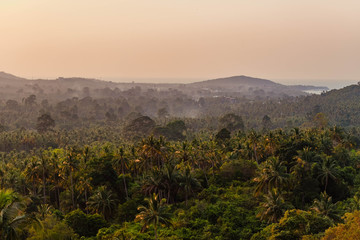 Obraz premium sunset in the mountains