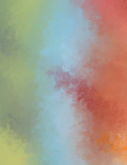 Brushed Painted Abstract Background. Brush stroked painting. Strokes of paint. 2D Illustration.