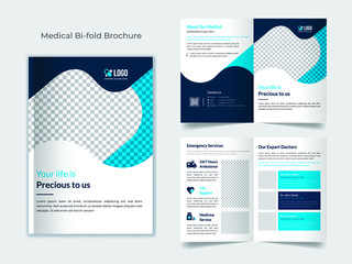 Obraz premium Health care or medical brochure template