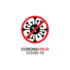virus,coronavirus, Bacteria, Germs and Microbe isolated on white background. Vector Icon Illustration
