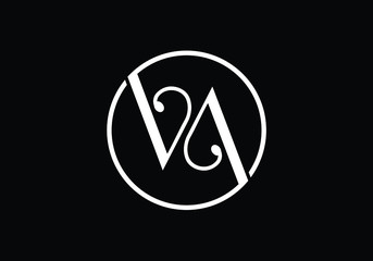 V A Initial Letter Logo design vector template, Graphic Alphabet Symbol for Corporate Business Identity