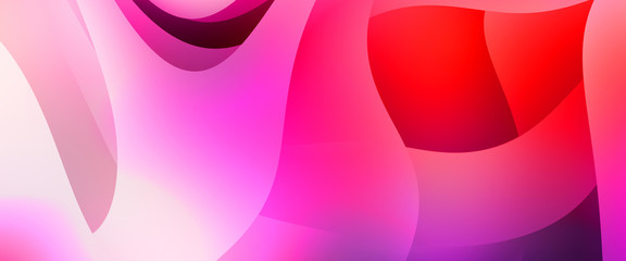 Abstract background with colorful gradient. Vibrant graphic wallpaper with stripes design. Fluid 2D illustration of modern movement.