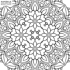 Flower Mandala. Coloringbook page template