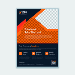 Abstract business flyer template