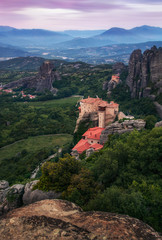 Obraz premium Early morning in Meteora (Thessaly, Greece).
