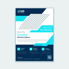 Abstract corporate flyer template