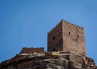 Fototapeta na wymiar Castillo de Zafra, Campillo de Dueñas, Guadalajara, España