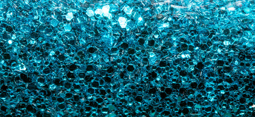 Glitter Blackground Close Up in Blue