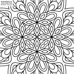 Flower Mandala. Coloringbook page template