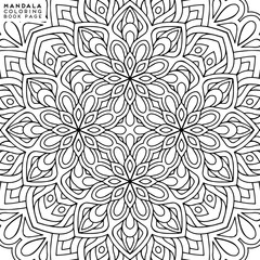 Flower Mandala. Coloringbook page template