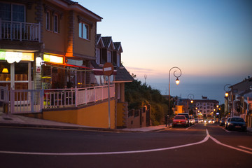 Fototapeta premium traffic in the city at night