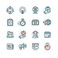 business and marketing icons set