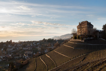 Château du Châtelard surplombant Clarens