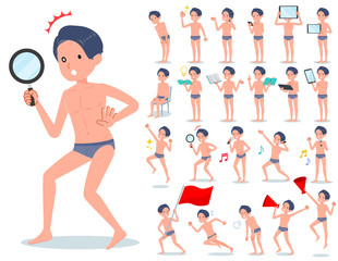 flat type underwear men_Action
