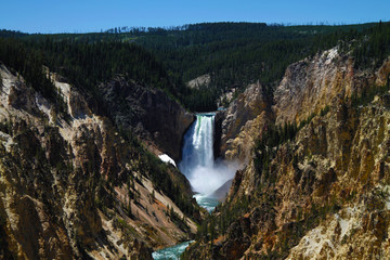 Yellowstone water falls