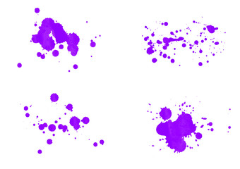 Vector drops and splat brushes background
