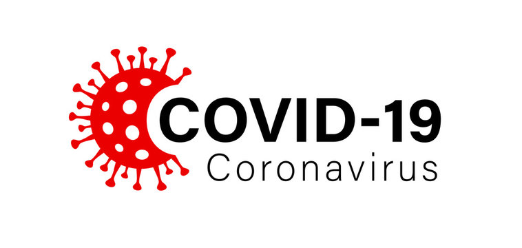 Illustration Graphic Vector Of Corona Virus In Wuhan, Coronavirus Infection. 2019-nvoc Virus. Corona Virus Logo Microbe, Outbreak Covid-19 Sign With Viral Cell Red Color