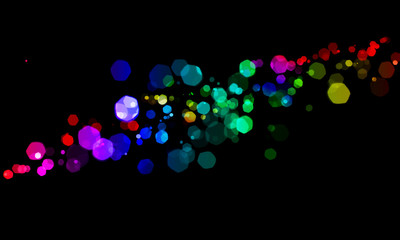 abstract background with rainbow lights