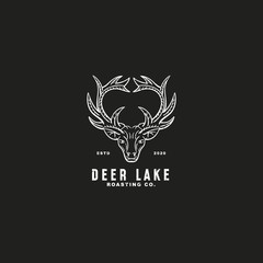 Deer Lake simple logo design inspiration