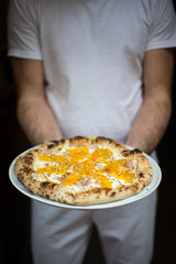 collage of italian recipes pizza