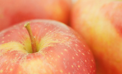 macro de varias manzanas rojas dede arriba, rojo, dulce, hermoso, sabroso, postre, jugososo, soft, dreamy, bokeh