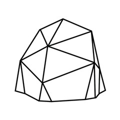 Lowpoly rock boulder cliff stone