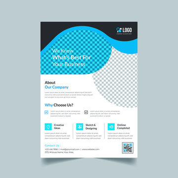 Abstract corporate flyer template