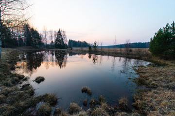 Sunset on the lake