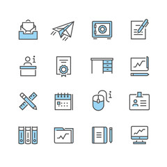 Business Office vector Icon Set