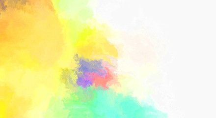 Watercolor painted background. Abstract Illustration wallpaper. Brush stroked painting. 2D Illustration.