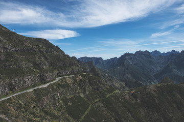 Fototapeta na wymiar Madeira Roads through the Mountains