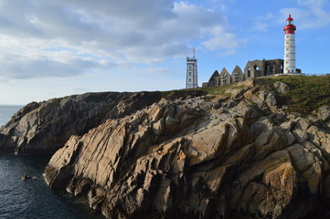 Fototapeta na wymiar phare saint mathieu finistère bretagne