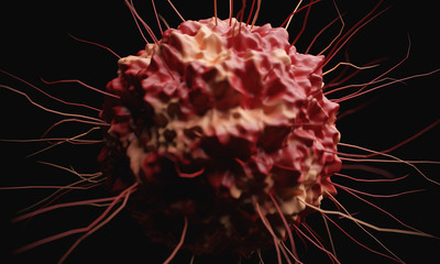 Chinese coronavirus COVID-19 , The outbreak of Covid-19 on Earth, 3D rendering