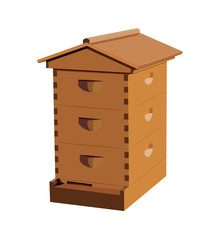 beehive realistic vector illustration isolated