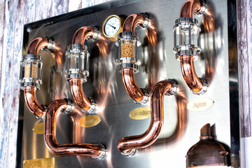Equipo para la preparación de cerveza.Instalación para hacer cerveza.