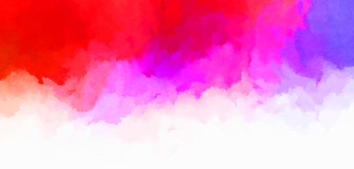 Watercolor painted background. Abstract Illustration wallpaper. Brush stroked painting. 2D Illustration.