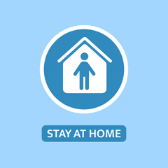 I stay at home composition. Stay home icon. Stay safe concept. Wash your hands with soap. Awareness social media campaign. Virus protection. Vector illustration