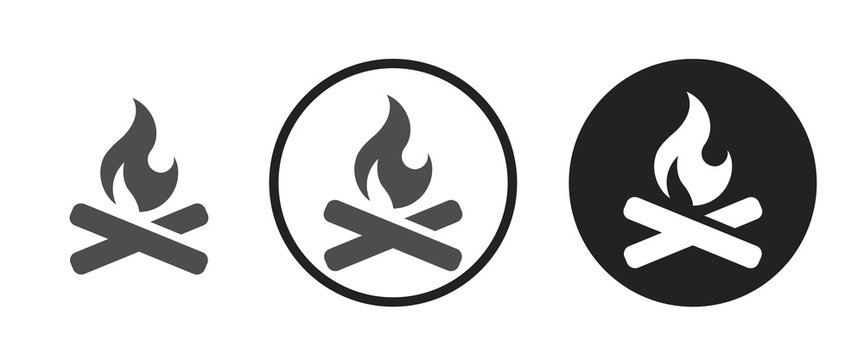 Bonfire Icon . Web Icon Set .vector Illustration