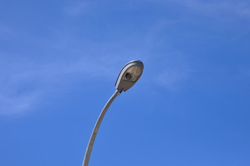 Street light with blue sky 